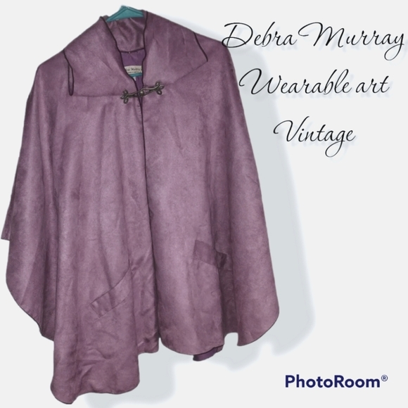 Wearable art vintage Fairy cloak Light purple cape wrap shawl - Picture 1 of 11